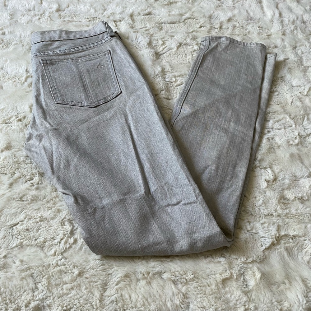 Rag & Bone Women's Size 26 Metallic Silver Skinny Jeans